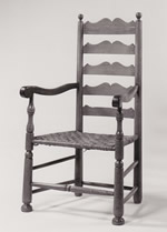 North Carolina Moravian Ladderback Arm Chair